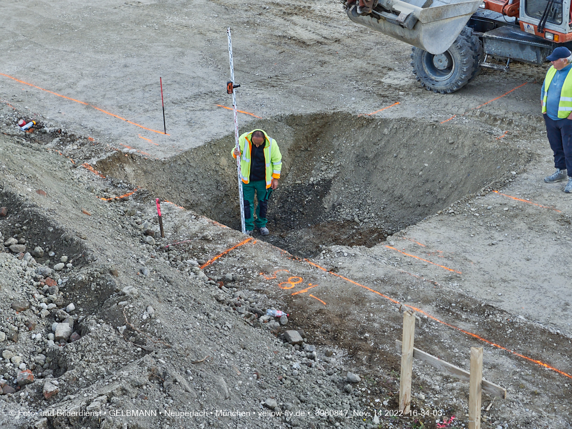 14.11.2022 - Baustelle an der Quiddestraße Haus für Kinder in Neuperlach